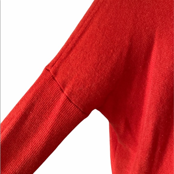 Claudia Nichole Cashmere Orange Coral Oversized Sweater - L - Picture 8 of 12